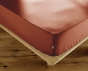 Drap-Housse 140 x 190 cm Percale de Coton 120 Fils Unie PERRINE – Tomette