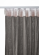 Lot de 2 Rideaux Galon Fronceur double Gaze de coton – Granit – 140 x 240 cm