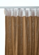Lot de 2 Rideaux Galon Fronceur double Gaze de coton – Camel – 140 x 240 cm