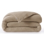 Housse de Couette 240 x 220 cm Quadruple Gaze de Coton 220 g/m² Bella Ficelle