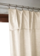 Rideau ajustable 140 x 270 cm – Lyocell Uni Lysandre Pampa + 8 Anneaux Pince