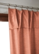Rideau ajustable 140 x 270 cm – Lyocell Uni Lysandre Terracotta + 8 Anneaux Pince