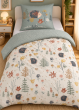 Parure de lit réversible POLISSON 140 x 200 cm + 1 taie 100% coton 57 fils