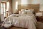 Housse de Couette Réversible 200 x 200 cm Double Gaze de Coton 125 g/m² Livia Ficelle