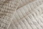 Couvre-lit 240 x 260 cm ALIX en coton jacquard - Sable