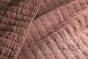 Couvre-lit 240 x 260 cm ALIX en coton jacquard - Terracotta