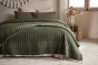 Couvre-lit 240 x 260 cm ALIX en coton jacquard - Romarin