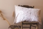 Taie d’oreiller 50 x 70 cm - 100 % coton 57 fils - Imprimé floral réversible NORA