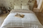 Bout de lit 90 x 220 cm 100% coton texturé TOM Naturel