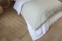 Bout de lit 90 x 220 cm 100% coton texturé TEO