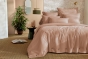Housse de couette 240 x 220 cm + 2 taies 65 x 65 cm 100% percale de coton 120 fils PERRINE – Blush