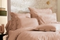 Housse de couette 240 x 220 cm + 2 taies 65 x 65 cm 100% percale de coton 120 fils PERRINE – Blush