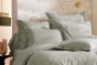 Taie d’oreiller volant plat 50 x 70 cm 100% coton Percale unie PERRINE Céladon