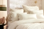 Taie d’oreiller volant plat 50 x 70 cm 100% coton Percale unie PERRINE Pampa