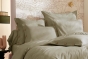 Taie d’oreiller volant plat 50 x 70 cm 100% coton Percale unie PERRINE Sauge