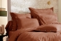 Housse de couette 240 x 220 cm + 2 taies 65 x 65 cm 100% percale de coton 120 fils PERRINE – Tomette