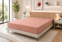 Drap Housse 140 x 190 cm Vieux Rose – 100% Coton 57 Fils/cm²
