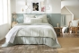 Lot de 2 Taies d'Oreiller 60 x 60 cm Double Gaze de Coton VICKIE Eucalyptus