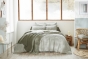 Lot de 2 Taies d'Oreiller 60 x 60 cm Double Gaze de Coton VICKIE Romarin