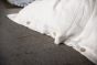 Parure de lit 260 x 240 cm + 2 taies 50 x 70 cm double gaze de coton GAÏA Blanc