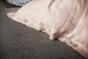 Parure de lit 260 x 240 cm + 2 taies 50 x 70 cm double gaze de coton GAÏA Guimauve