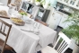 Nappe rectangle 150 x 250 cm + 6 serviettes de table – Double gaze de coton GAÏA Nuage