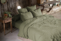 Parure de lit 260 x 240 cm + 2 taies 60 x 60 cm double gaze de coton GAÏA Romarin