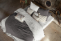 Parure GAÏA 240 x 220 cm + 2 taies 50 x 70 cm gaze de coton Nuage