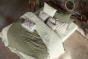 Lot de 2 Taies d’Oreiller 60 x 60 cm – Double Gaze de Coton – GAÏA Romarin