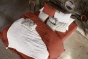 Lot de 2 Taies d’Oreiller 60 x 60 cm – Double Gaze de Coton – GAÏA Terracotta