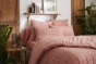 Housse de couette réversible 240 x 220 cm – Gaze de coton tissée-teinte GAÏA MATCH – Rose Pêche