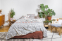 Parure de lit ETHNIC 240 x 220 cm + 2 taies - 100% coton imprimé réversible 57 fils