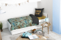 Parure de lit réversible TRIAS 140 x 200 cm + 1 taie 100% coton 57 fils