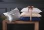 Taie d’Oreiller 50 x 70 cm – 100 % Soie de Mûrier – Soanne Bleu Crépuscule