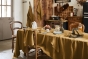 Nappe Rectangle 170 x 250 cm – Lin Lavé Français Luxe Soline – Caramel