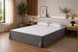 Cache-sommier 140 x 190 cm Double Gaze de Coton GAÏA Anthracite – Qualité Haut de Gamme