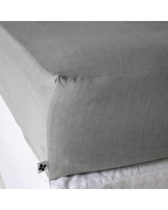 Drap-housse Lysandre 140 x 190 cm – Gris – 100% Lyocell 135 g/m²