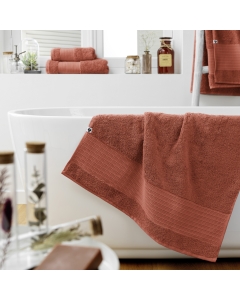 Serviette 70 x 130 cm garance terracotta Orange
