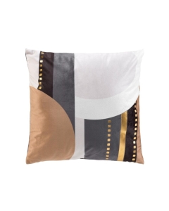 Coussin dehoussable compresse 45 x 45 cm velours imp. metallise naez des place Sans