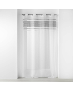 Panneau a oeillets 140 x 240 cm voile sable+top jacquard storia Sans