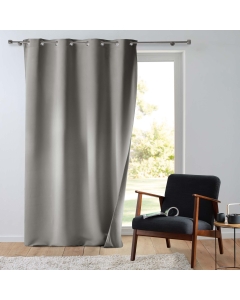 Rideau tamisant 135 x 260 cm isolant thermique Micropolar Gris