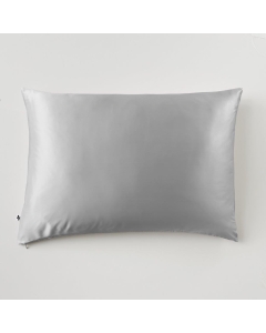 taie d'oreiller 50 x 70 cm soie de mûrier soanne argent