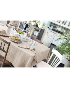 Nappe rectangle 150 x 250 cm Gaze de coton Naturel
