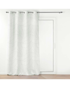 Rideau a oeillets 140 x 260 cm polyester imprime Linea