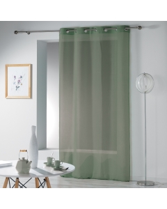 Voilage a oeillets 140 x 240 cm etamine crash telma Kaki