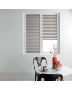 Store enrouleur jour et nuit 45 x 180 cm polyester daynight Taupe