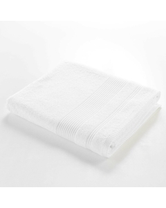 Drap de bain 90 x 150 cm eponge unie tendresse Blanc