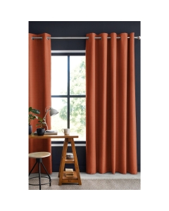 Lot de 2 Rideaux 100% occultant luxe 140 x 260 cm Obscure Terracotta