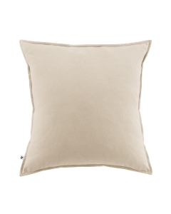Taie d'oreiller chaude flanelle 63 x 63 cm Candice Beige