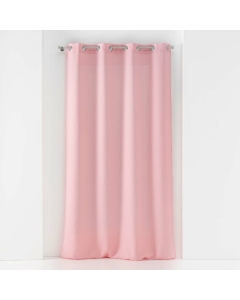 Voilage à oeillets grande hauteur 140 x 180 cm voile tissé Soane Rose